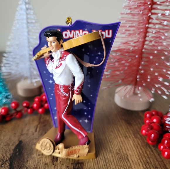 NEW In Box • Loving You 50th Anniversary Elvis Presley Christmas Ornament - Picture 4 of 13